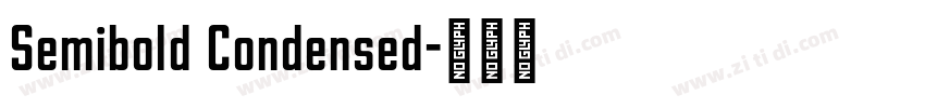 Semibold Condensed字体转换